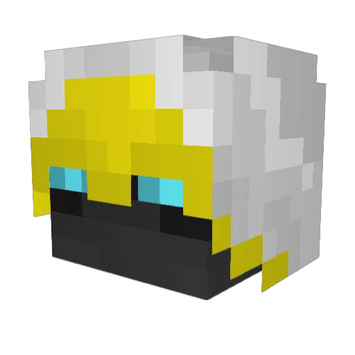 ansontran Minecraft avatar head, 3D render