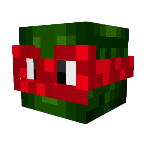 ansoom Minecraft avatar head, 3D render
