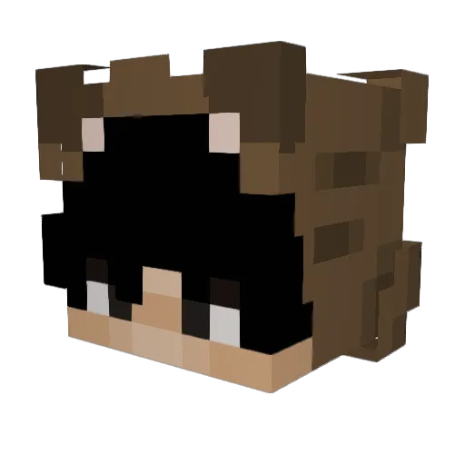 ansuho1 Minecraft avatar head, 3D render