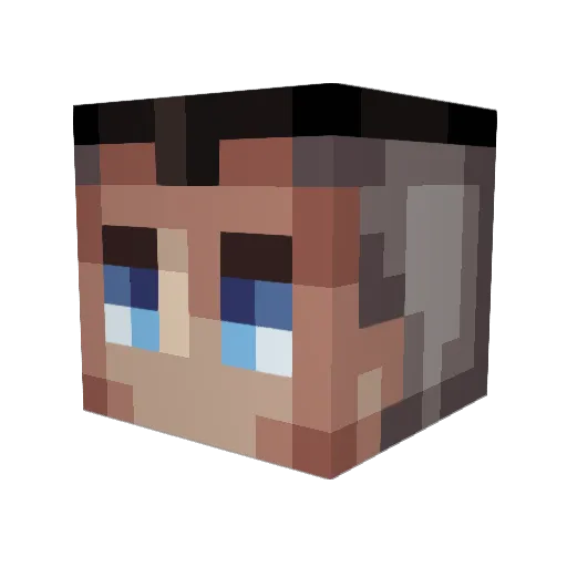 ant0ooane Minecraft avatar head, 3D render