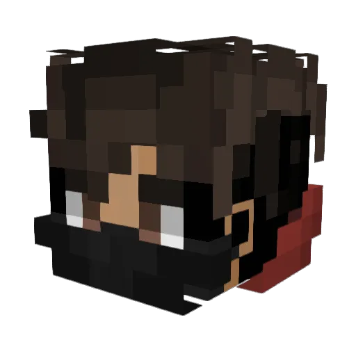 ant_ben Minecraft avatar head, 3D render