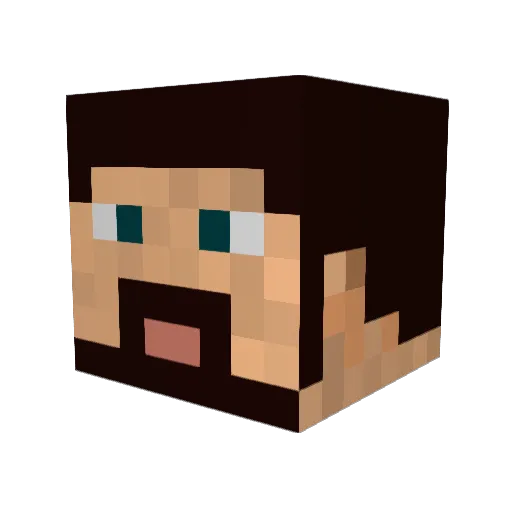 antares11 Minecraft avatar head, 3D render