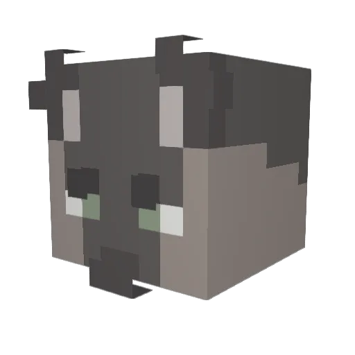 anteatingbeast Minecraft avatar head, 3D render