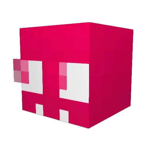 antehl Minecraft avatar head, 3D render