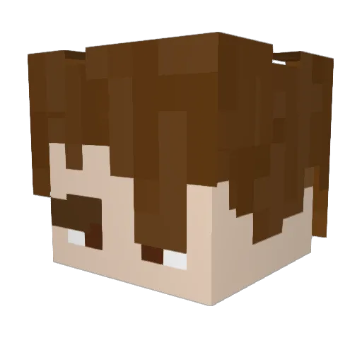 antekski Minecraft avatar head, 3D render
