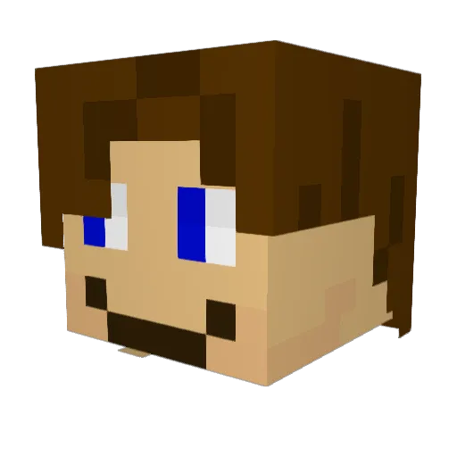 antelixir Minecraft avatar head, 3D render