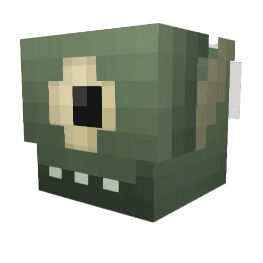 antesim Minecraft avatar head, 3D render