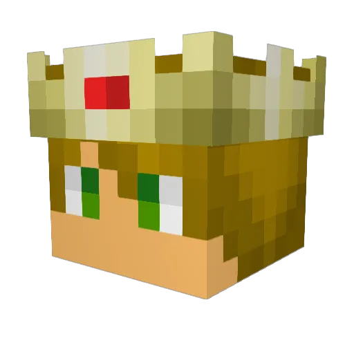 anth0tex Minecraft avatar head, 3D render