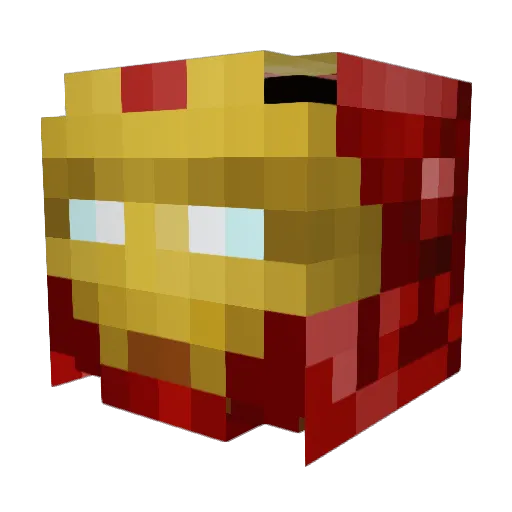 anthbaker13 Minecraft avatar head, 3D render