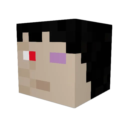 anthony12shea Minecraft avatar head, 3D render