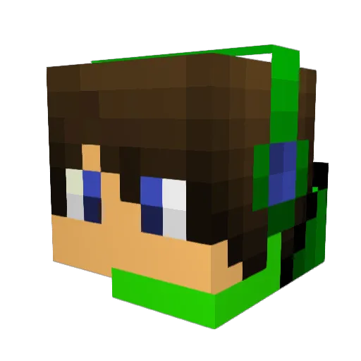anthonyj7057 Minecraft avatar head, 3D render
