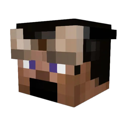 anthonyjc Minecraft avatar head, 3D render