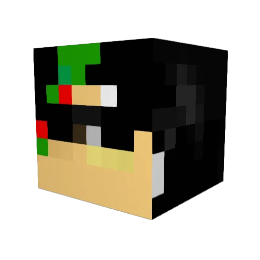 anthonyjr02 Minecraft avatar head, 3D render