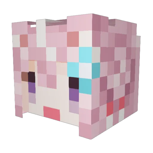 anthonylam007 Minecraft avatar head, 3D render
