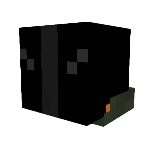 anthonylineage Minecraft avatar head, 3D render