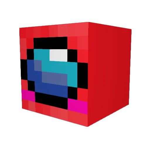 anthonylo0425 Minecraft avatar head, 3D render