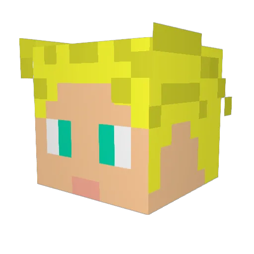 anthonymarie12 Minecraft avatar head, 3D render