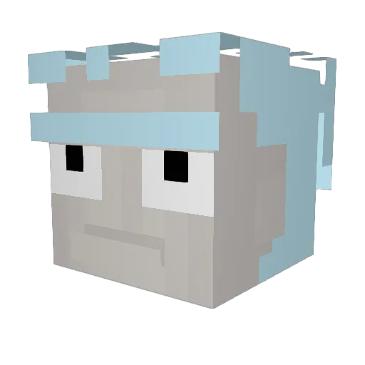 anthonyss Minecraft avatar head, 3D render