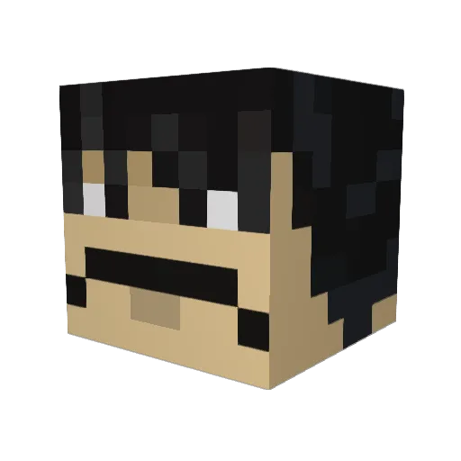 anthonyy26 Minecraft avatar head, 3D render