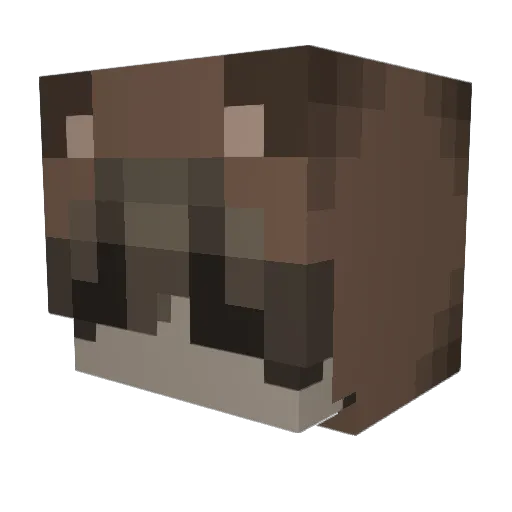 anthqnygood Minecraft avatar head, 3D render