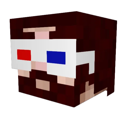 anthrax_babies Minecraft avatar head, 3D render