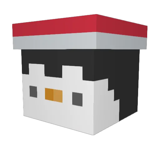 anthuniee Minecraft avatar head, 3D render