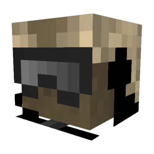 anthxmy Minecraft avatar head, 3D render