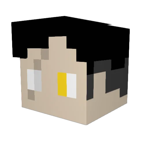 antiago12 Minecraft avatar head, 3D render