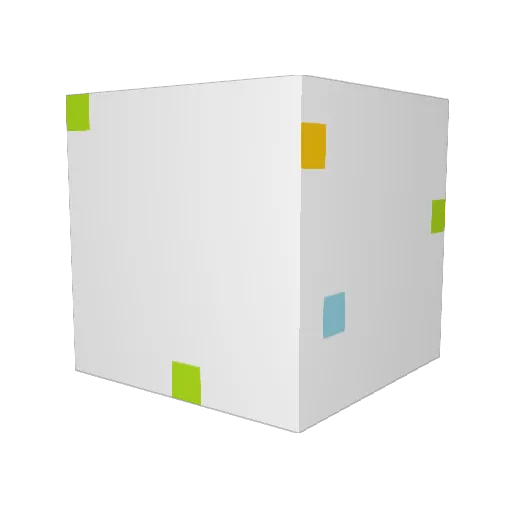 anticarry Minecraft avatar head, 3D render