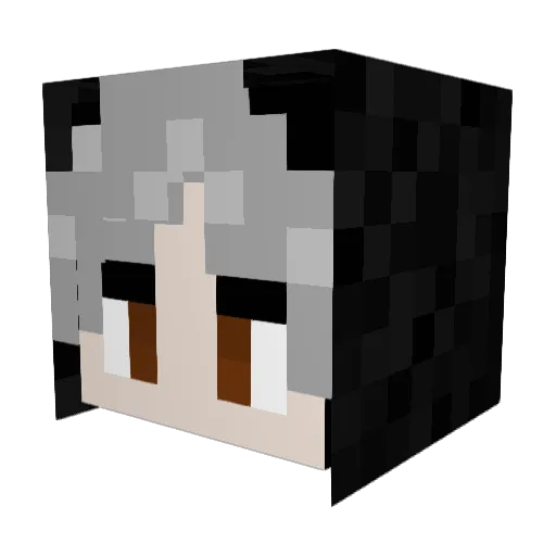 antie47 Minecraft avatar head, 3D render