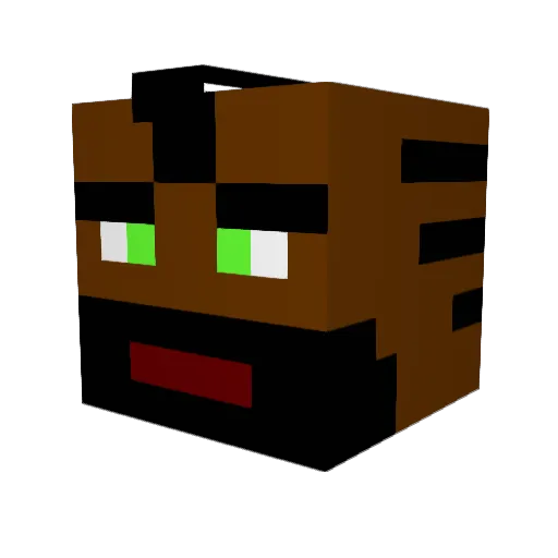 antikaetzchen Minecraft avatar head, 3D render