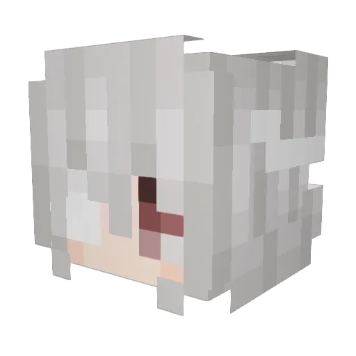 antikonoha Minecraft avatar head, 3D render