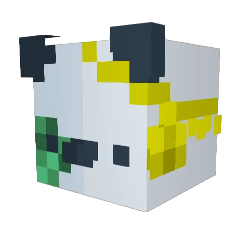antimon1222 Minecraft avatar head, 3D render