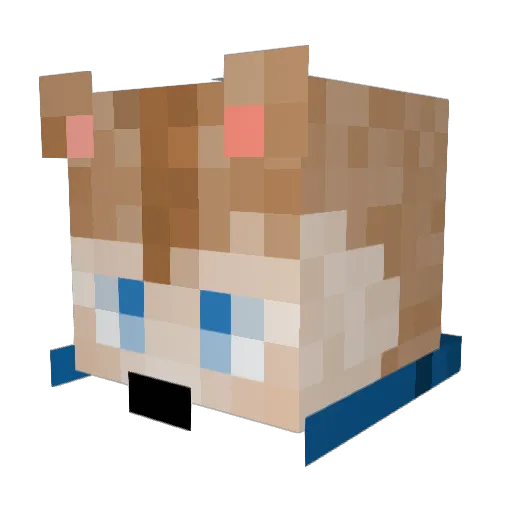 antimonia_ Minecraft avatar head, 3D render