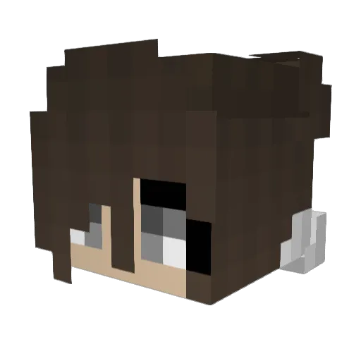 antinoemi Minecraft avatar head, 3D render