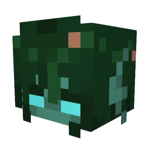 antinomious Minecraft avatar head, 3D render