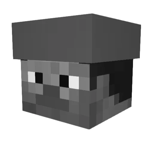 antinosekk Minecraft avatar head, 3D render