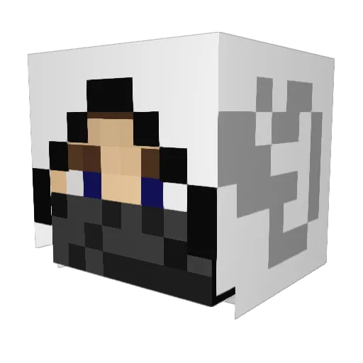 antispy3 Minecraft avatar head, 3D render