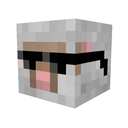 antitony12 Minecraft avatar head, 3D render
