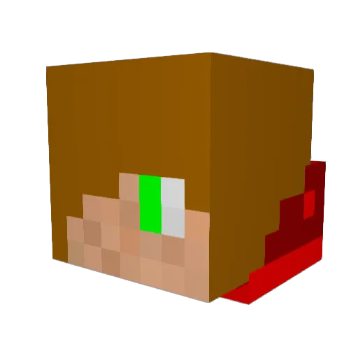 antivenom51 Minecraft avatar head, 3D render