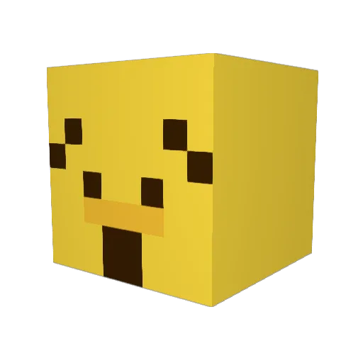 antivoids Minecraft avatar head, 3D render