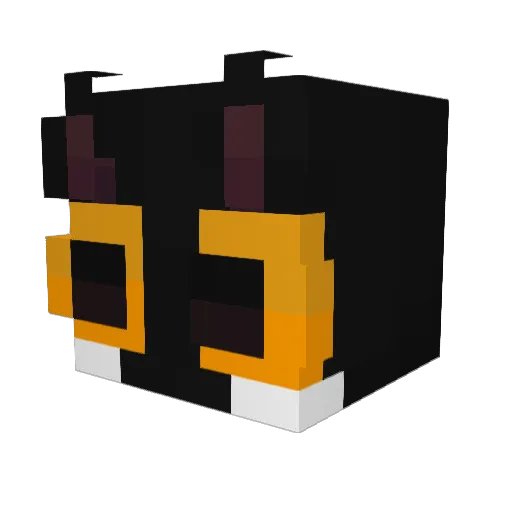 antmender Minecraft avatar head, 3D render
