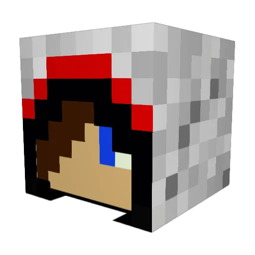 antmorin Minecraft avatar head, 3D render