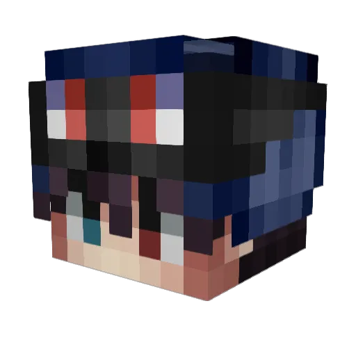 antngnd Minecraft avatar head, 3D render