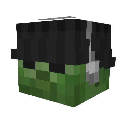 antnon Minecraft avatar head, 3D render