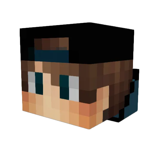 anto19aa Minecraft avatar head, 3D render