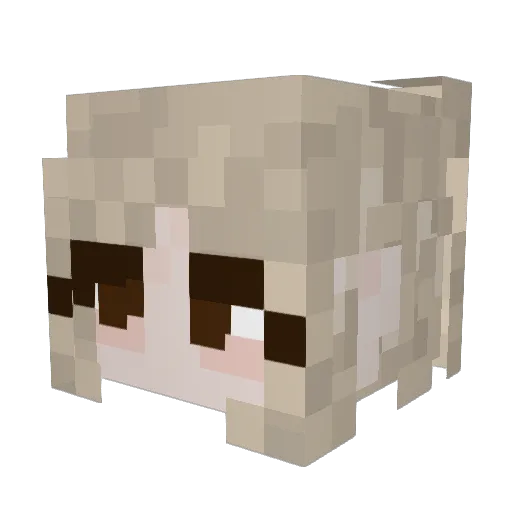 antogomxz Minecraft avatar head, 3D render