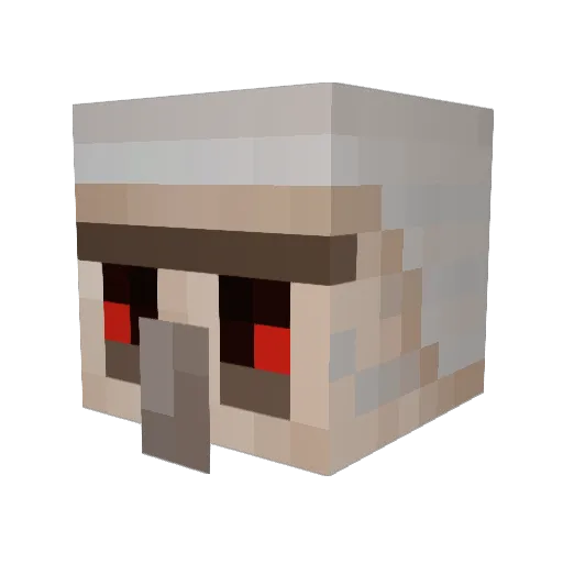 antoine194 Minecraft avatar head, 3D render