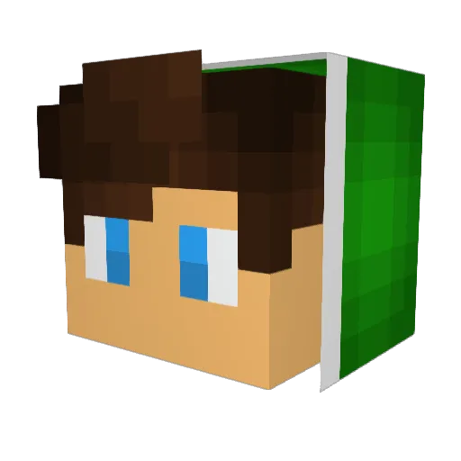 antoinethekiller Minecraft avatar head, 3D render