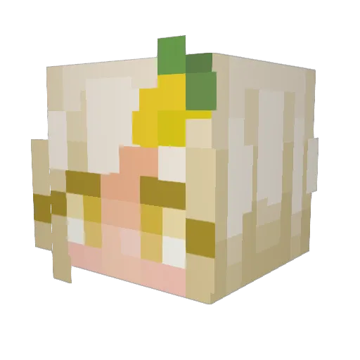 antomay Minecraft avatar head, 3D render